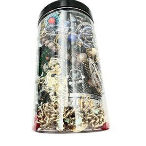 Mystery Jewelry Jar #1890 Wearable Quality Pieces 2lbs Necklace Bracelet Earring